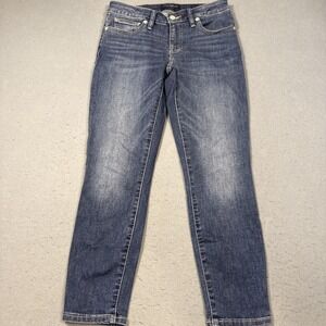Lucky Brand Womens Jeans 2/26 Lolita Crop Low Rise Stretch Med Wash Capri